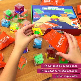 BONNYCO Cubos Rompecabezas Niños Pack 30 Regalos C