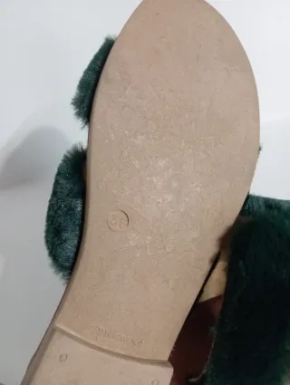 Sandali Donna Toscana Pelle Verde 38