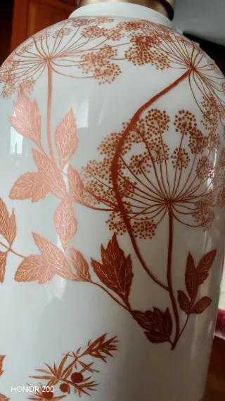 Bottiglia ceramica decorata a mano