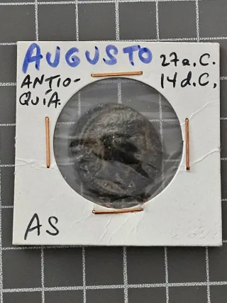 Moneda Romana Emperador Augusto