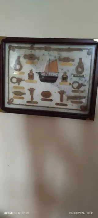 Cuadro Vintage Nudos Marinos