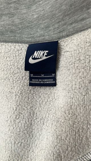Sudadera Con cremallera Nike azul y negro Talla M