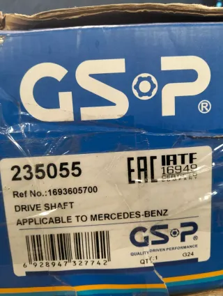 Palier GSP 235055 Mercedes Clase A/B