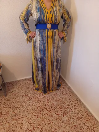 Takhita larga estampada