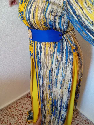 Takhita larga estampada