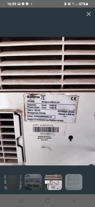 Aire Acondicionado Portátil Ariston