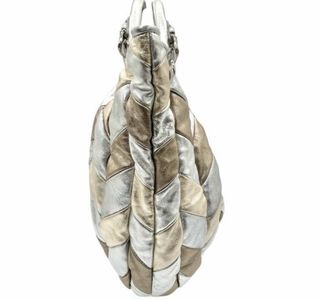 Borsa Miu Miu Harlequin in pelle metallizzata