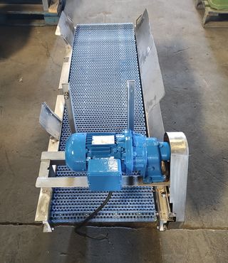 Cinta intralox en acero inox con ruedas 150x40cm