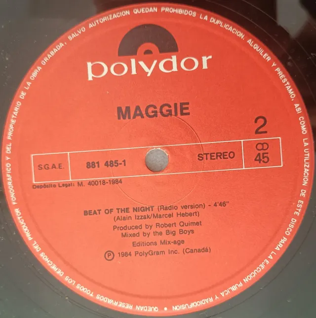 Maggie - Beat of the night Maxi 12