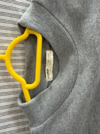 Conjunto jersey y falda midi gris