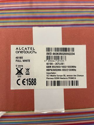 Smartphone Alcatel Fire C Blanco Firefox OS