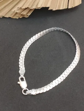 Pulsera Plata Diseño Serpiente