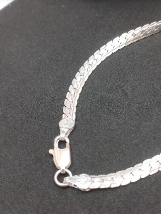 Pulsera Plata Diseño Serpiente