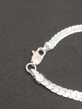 Pulsera Plata Diseño Serpiente