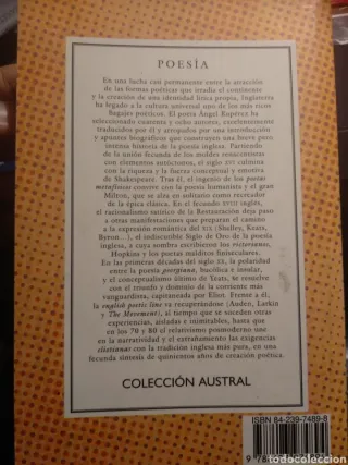 Antología esencial de la poesía inglesa