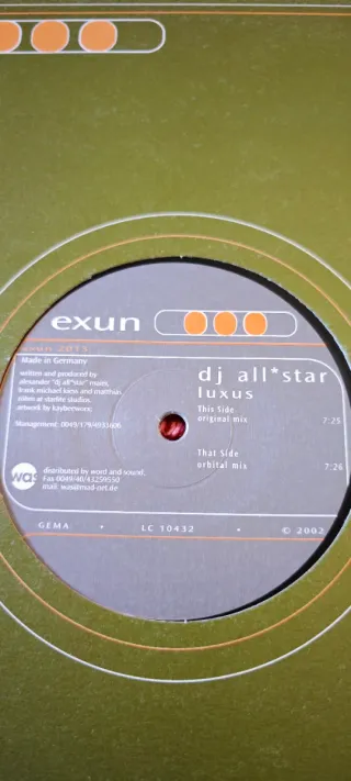 Vinilo •Exun-DJ All Star Luxus•