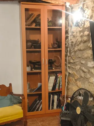 Librería Vitrina Madera y Cristal
