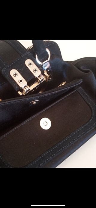 Borsa Dior Gaucho Nero con Manico Superiore