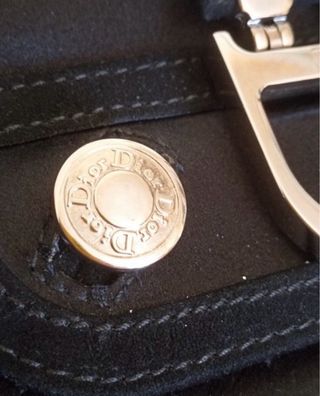 Borsa Dior Gaucho Nero con Manico Superiore