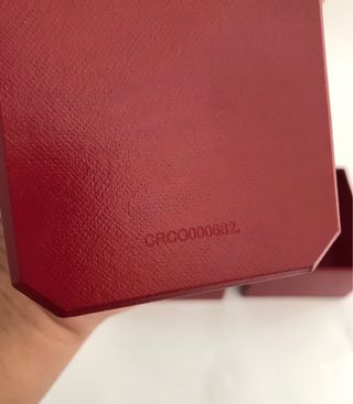 Scatola Portagioie per Anello Cartier Originale