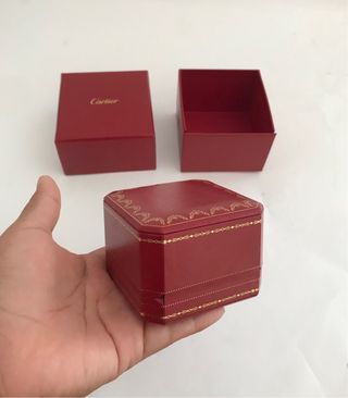 Scatola Portagioie per Anello Cartier Originale