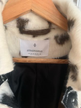 Chaqueta Estampado Vaca Marrón y Blanco