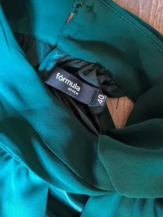 Vestido verde fiesta encaje