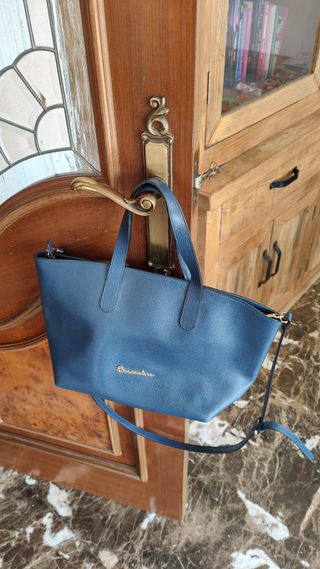 Bolso Braccialini Ninfea B10412 piel azul