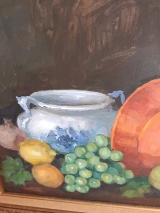 Cuadro naturaleza muerta con frutas.74×64noenvio.