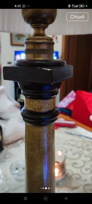 Coppia Lampade da Tavolo Stile Carlo X