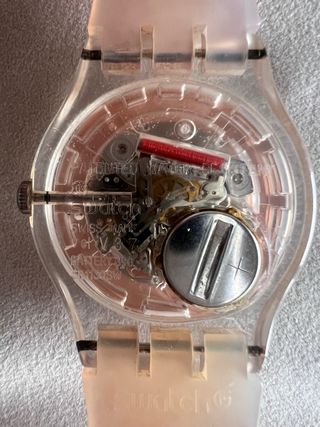 Reloj Swatch Original Transparente con Fecha