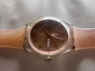 Reloj Swatch Original Transparente con Fecha