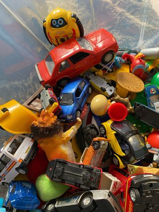 Scatola di Giocattoli Vintage Assortiti