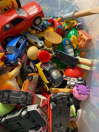 Scatola di Giocattoli Vintage Assortiti