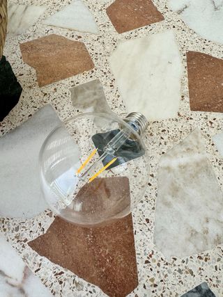 Lampada a sospensione IKEA TORARED in fibra naturale