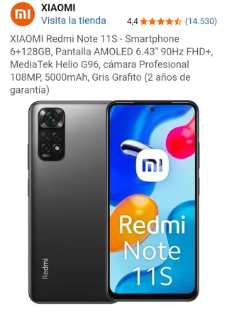 Xiaomi Redmi Note 11S Negro