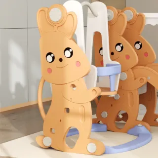 Tobogán y Columpio Infantil con Barandilla