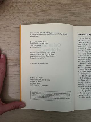 Quien besa el último ...