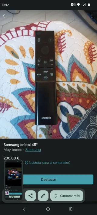 Samsung cristal 45 Muy bueno