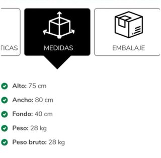 Mesa extensible negra con cajón