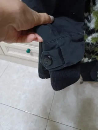 Parka larga con capucha y forro