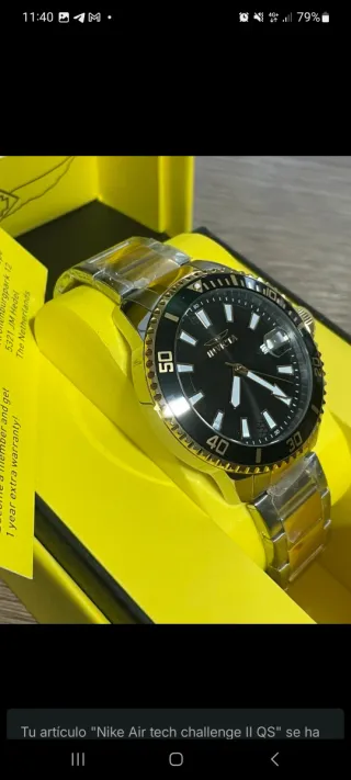 Reloj Invicta Pro Diver Negro/Dorado