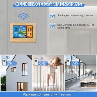 Estación Meteorológica Inalámbrica Bambú