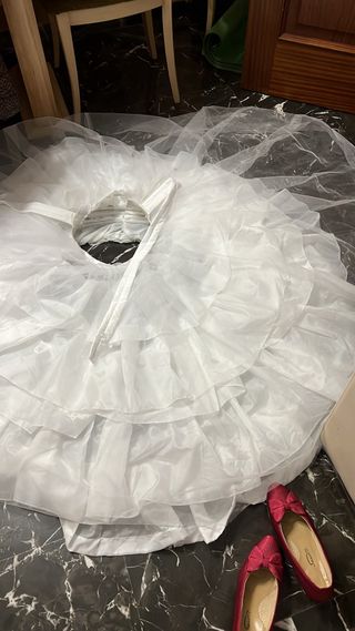 Cancán blanco de tul