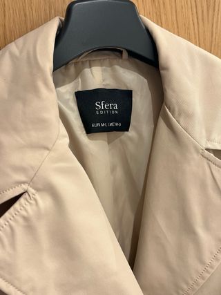 Trench capa cinturón de Sfera