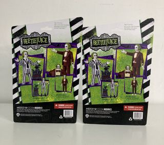 Set 2 Action Figure Beetlejuice 5 Points Mezco