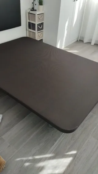 Colchón de tela + cabecero+ base tapizada