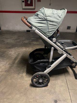 Carrito y capazo rosa Bebé UPPAbaby Vista V2