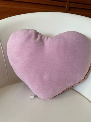 Peluche Corazón Lentejuelas Rosa