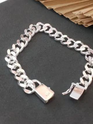 Pulsera Cubana Plata